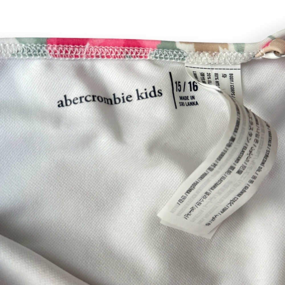 Abercrombie Kids Floral One Piece Swimsuit Size 15/16 - Picture 7 of 7